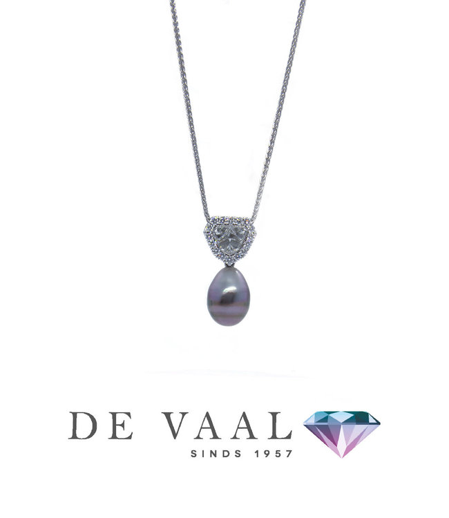 Bloch & Co Witgouden Collier Model Parel