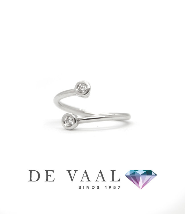 Bloch & Co White gold ring spring model 18k.