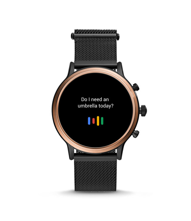 Fossil Gen 5 Smartwatch - Julianna Hr Black Stainless Steel FTW6036 - Juwelier de Vaal -Bergambacht