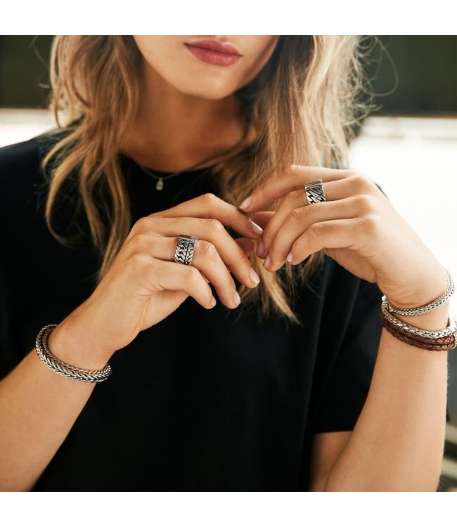 Buddha to Buddha Buddha to Buddha Schakel Small Ring Zilver