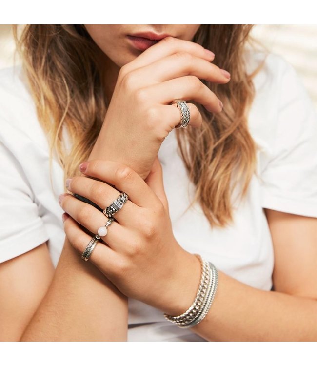 Buddha to Buddha Exklusives Nathalie Small Ring aus 925er Sterlingsilber – Gratis Gravur