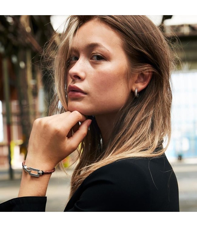 Buddha to Buddha Buddha to Buddha Ben Small Oorbel Zilver