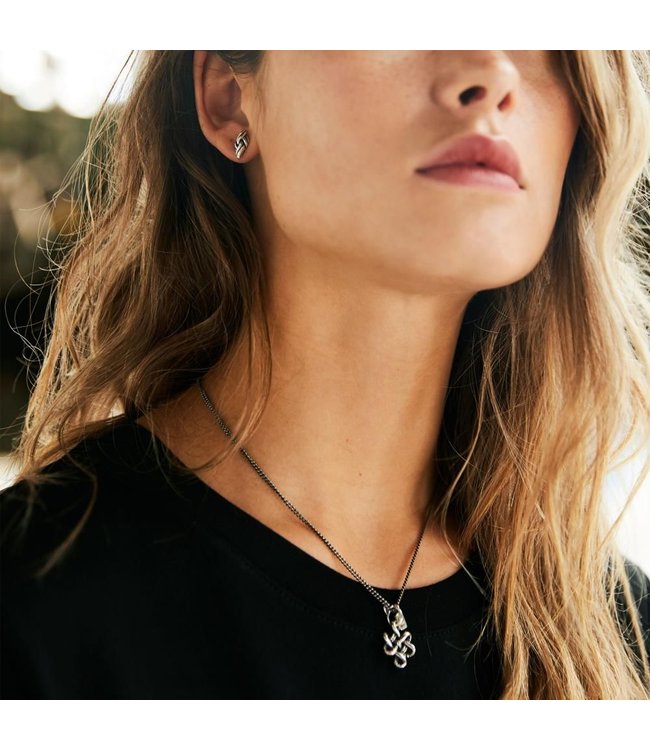 Buddha to Buddha Exclusieve Endless Knot XS Hanger van 925 Sterling Zilver – Gratis Gravure