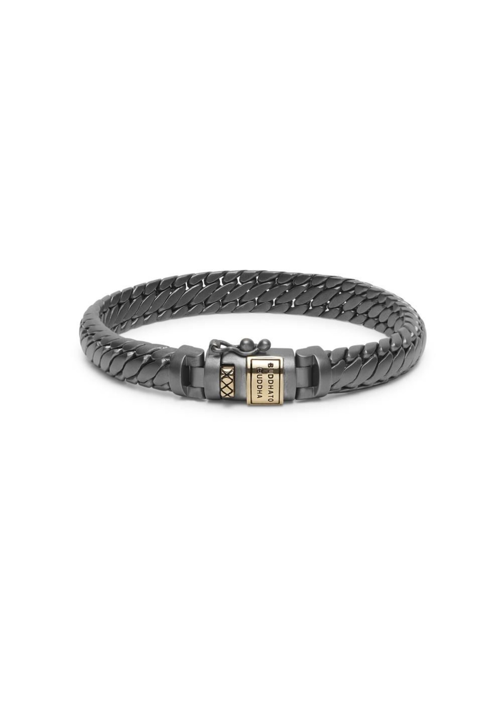 Buddha to Buddha Buddha to Buddha Ben XS Armband Schwarz Rhodium Gold