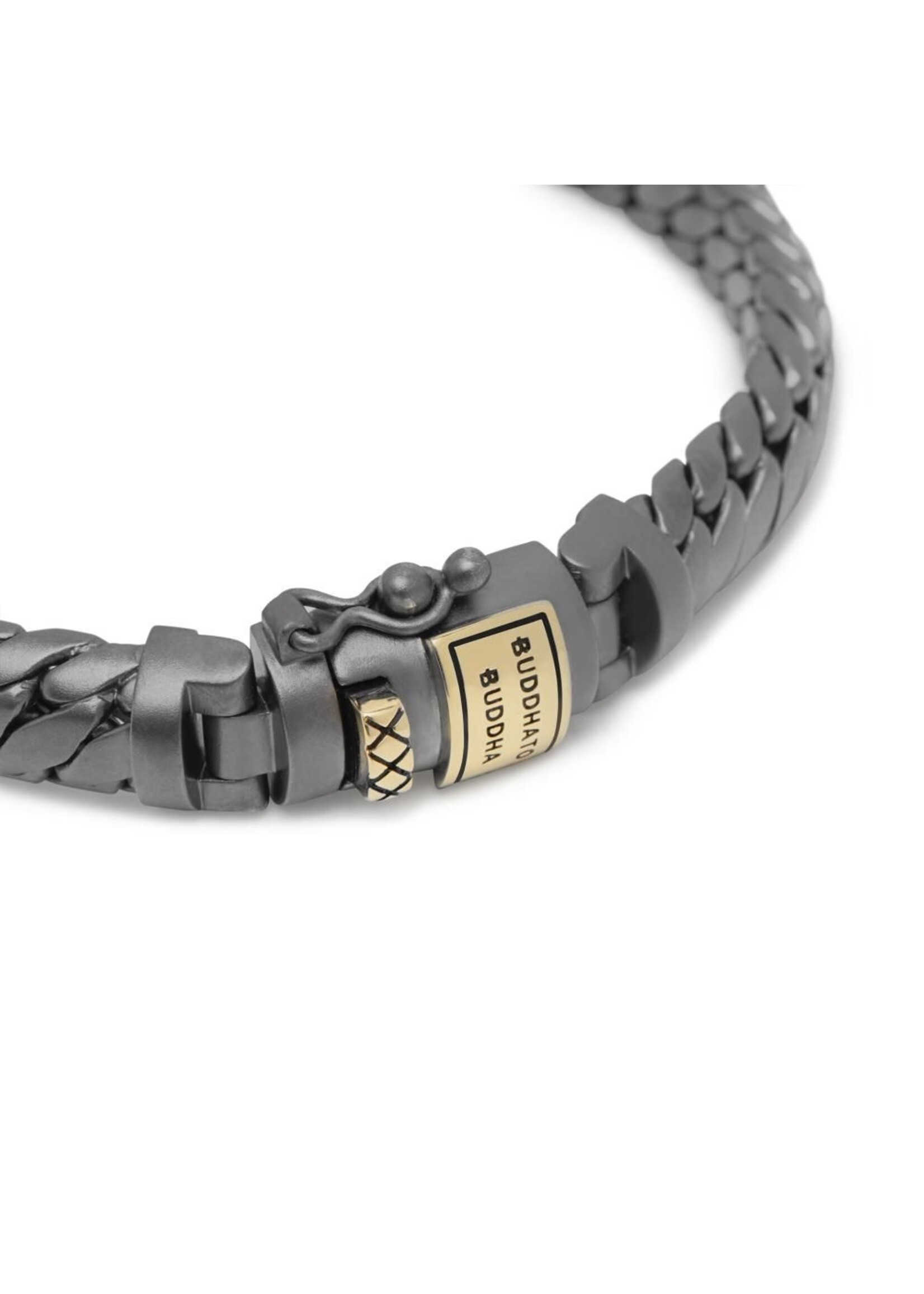 Buddha to Buddha Buddha to Buddha Ben XS Armband Schwarz Rhodium Gold