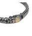 Buddha to Buddha Buddha to Buddha Ben XS Armband Schwarz Rhodium Gold