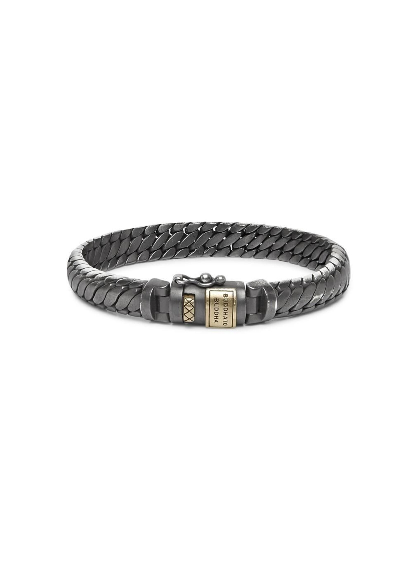 Buddha to Buddha Buddha to Buddha Ben XS Armband Schwarz Rhodium Gold