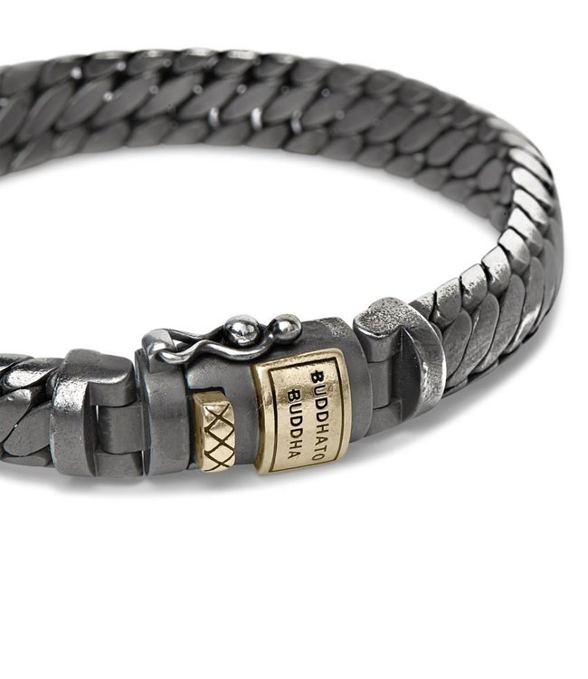 Buddha to Buddha Exklusives Armband Ben XS Black Rhodium Goud aus 925er Sterlingsilber – Gratis Gravur