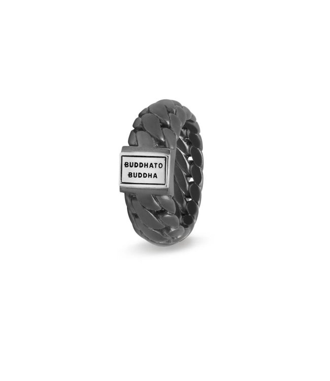 Buddha to Buddha Exklusives Ring Ben Small Black Rhodium Silber aus 925er Sterlingsilber – Gratis Gravur