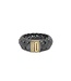 Buddha to Buddha Ben Small Ring Zwart Rhodium Goud