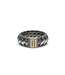 Buddha to Buddha Ben Small Ring Schwarz Rhodium Gold