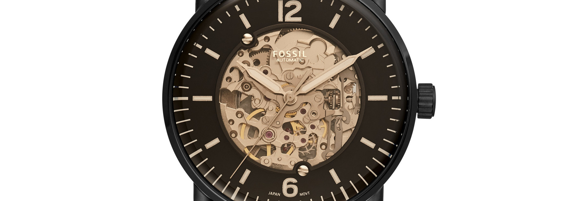 Fossil Commuter Automatic Brown Leather Watch ME3158