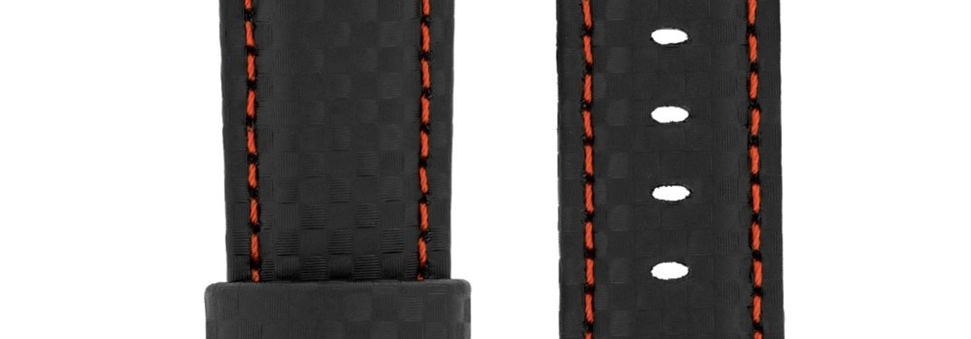 Horlogebandje Carbon Kalfsleer 24 mm