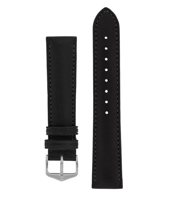 Hirsch Horlogebandje Merino, Artisan Leather Nappaschapenleer 22 mm