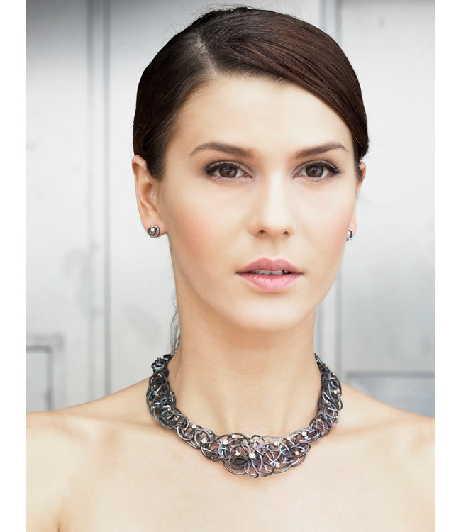 Arior Barcelona Caos silver & Gold 1 brilliants Hanger