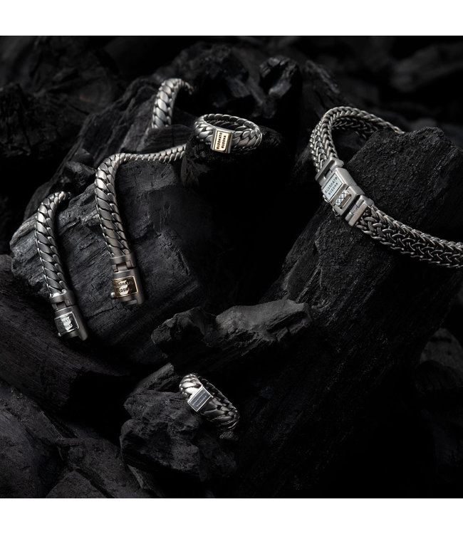 Buddha to Buddha Armband Julius Black Rhodium Zilver