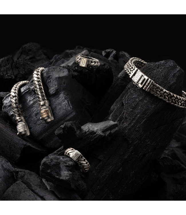 Buddha to Buddha Armband Julius Black Rhodium Zilver