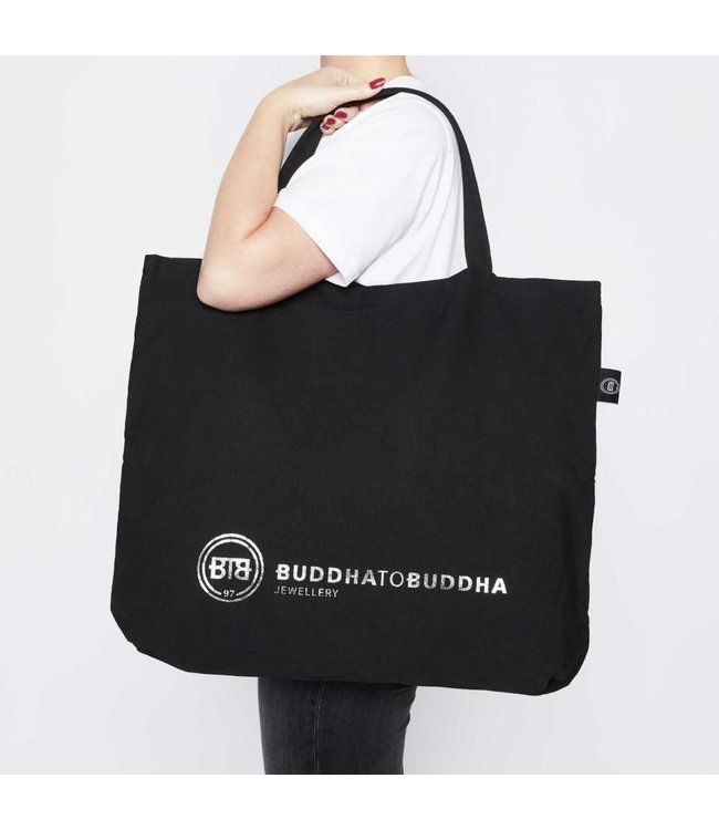 Buddha to Buddha Exklusives Luxe Canvas Tote Bag aus 925er Sterlingsilber – Gratis Gravur