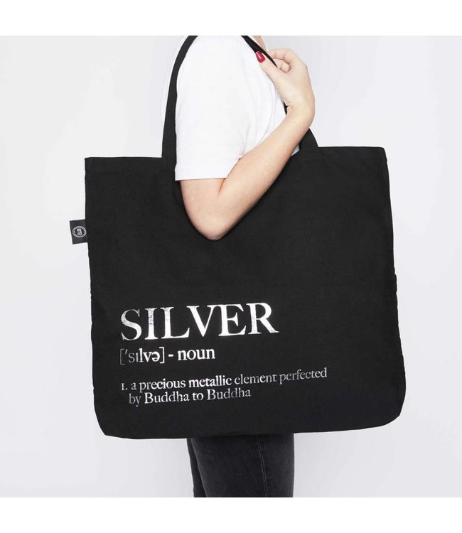 Buddha to Buddha Exclusive Luxe Canvas Tote Bag 925 Sterling Silver – Free Engraving