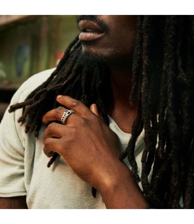 Buddha to Buddha Gliederkette Stone Ring Onyx