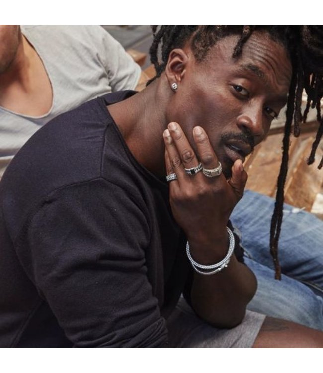 Buddha to Buddha Buddha to Buddha Schakel Stone Ring Onyx