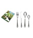 Zilverstad Children cutlery Farmyard animals - 4 pieces - stainless steel - free engraving