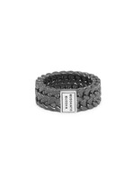 Buddha to Buddha Julius Ring Schwarz Rhodium Silber