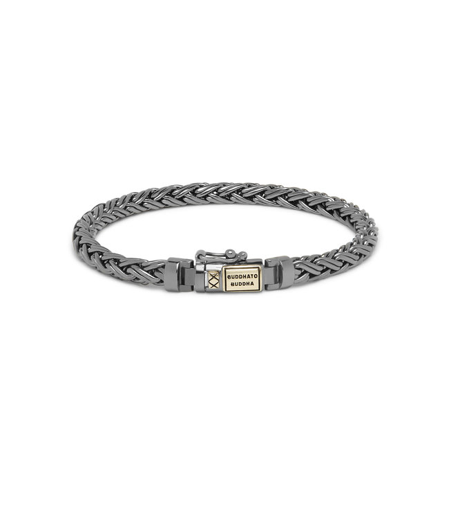 Buddha to Buddha Buddha to Buddha Katja XS Armband Black Rhodium Shine Gold 14kt