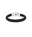 Buddha to Buddha Mangky Small Leather Bracelet Black