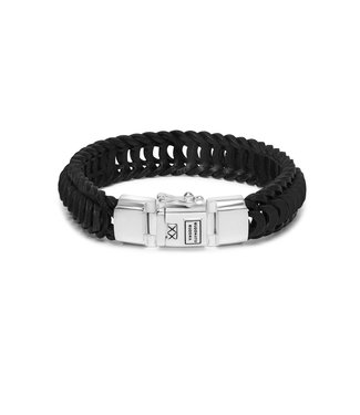 Buddha to Buddha Lars Leren Armband Zwart