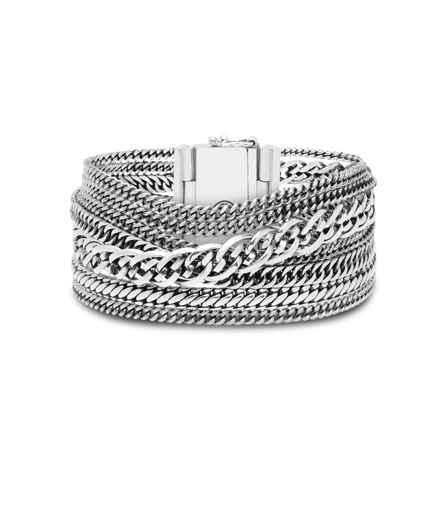 Buddha to Buddha Multi Gliederkette Nathalie Armband Silber