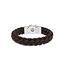 Buddha to Buddha Buddha to Buddha Mangky Leren Armband Braun