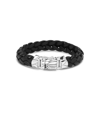 Buddha to Buddha Mangky Leder Armband Schwarz