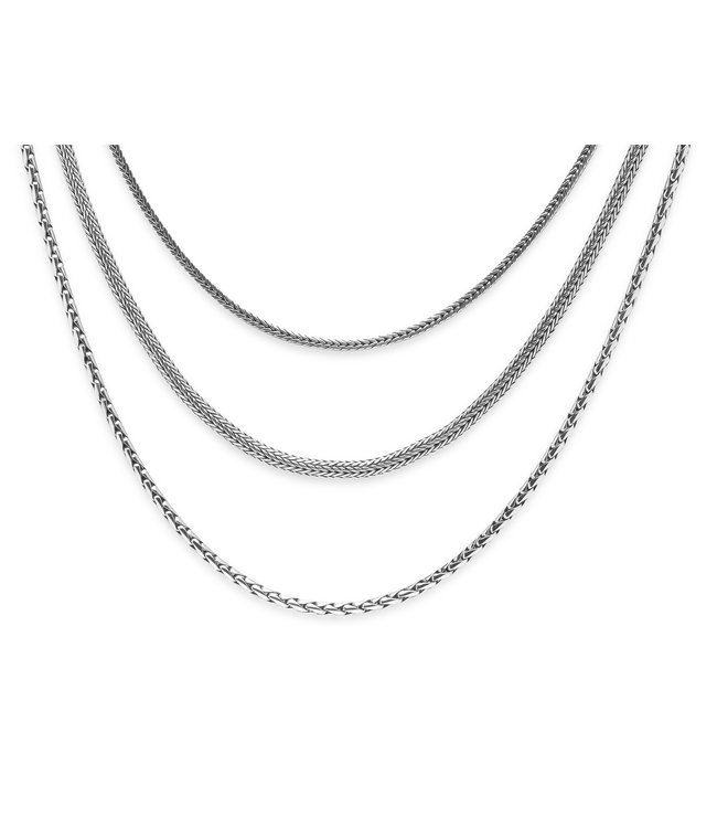 Buddha to Buddha Triple Mini Kette Silber