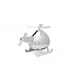 Zilverstad Moneybox Helicopter - silver colour - free engraving