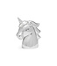 Zilverstad Money box Unicorn, silver colour - Free Engraving