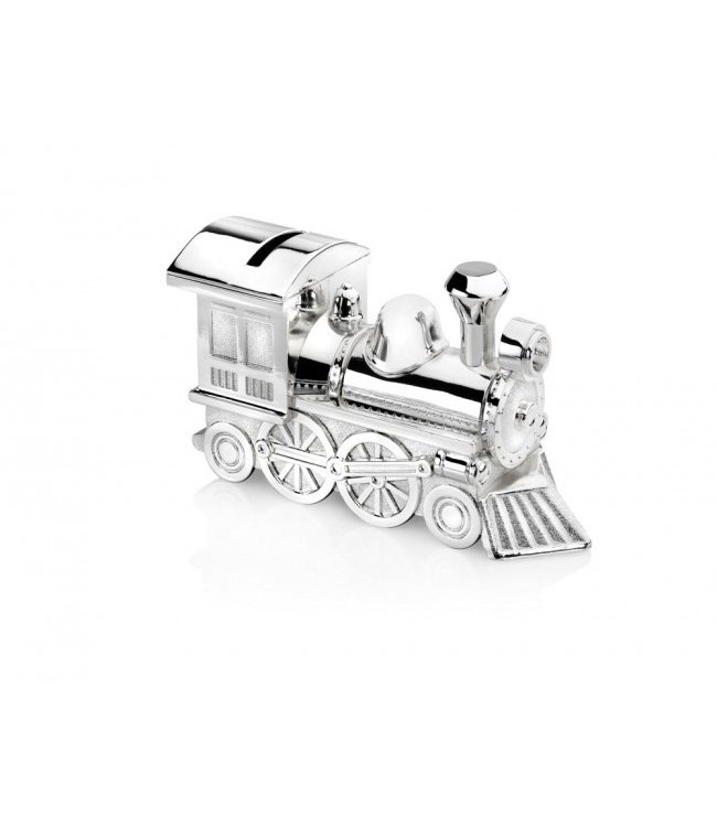 Zilverstad Moneybox Locomotive, Silver-plated - Free Engraving