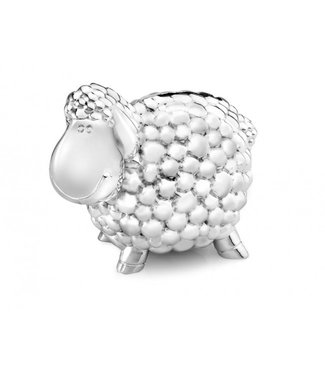 Zilverstad Spaarpot schaap 11,5 cm zilver kleur