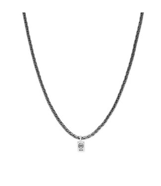 Buddha to Buddha George XS Kette Schwarz Rhodium Silber