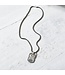 Buddha to Buddha Buddha to Buddha George XS Ketting Zwart Rhodium Zilver