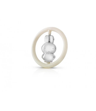 Zilverstad Rattle Miffy - Silver-plated - Free Engraving