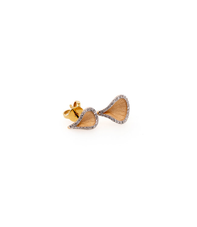 Annamaria Cammilli Goccia Ohrringe, 18Kt Diamant(e) ct. 0.48 Orange Apricot Gold With Diamant(e)monds