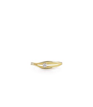 Annamaria Cammilli Dune Collection Ring, 18Kt 1 Dia ct. 0.08