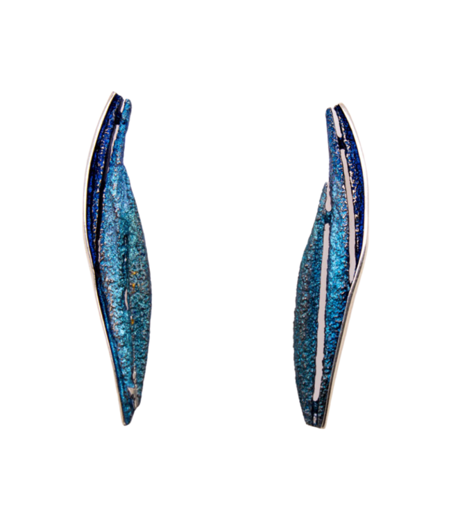 Arior Barcelona Bori Blue Grote oorbellen