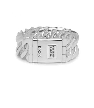 Buddha to Buddha Schakel XL Armband Zilver