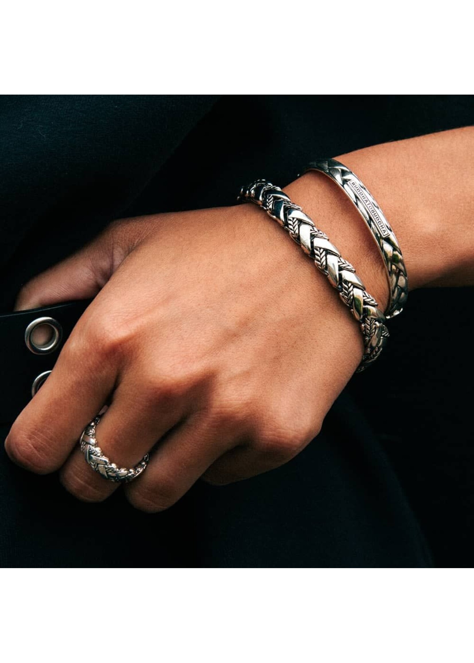 Buddha to Buddha Buddha to Buddha George Texture Ring Silber