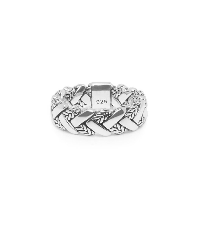 Buddha to Buddha Exclusive Ring George Texture 925 Sterling Silver – Free Engraving