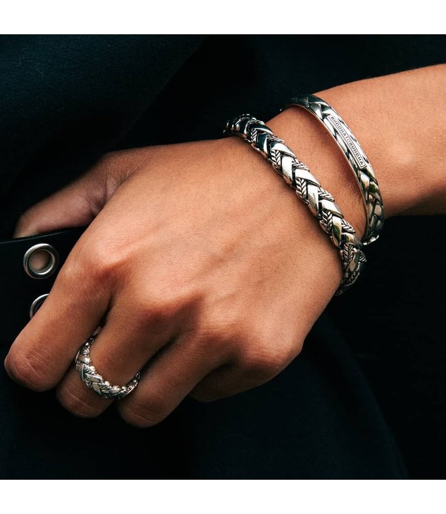 Buddha to Buddha Buddha to Buddha George Texture Bracelet Silver