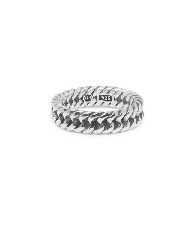 Buddha to Buddha Gliederkette XS Ring Silber