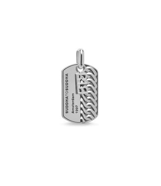 Buddha to Buddha Schakel Army Tag Hanger Zilver